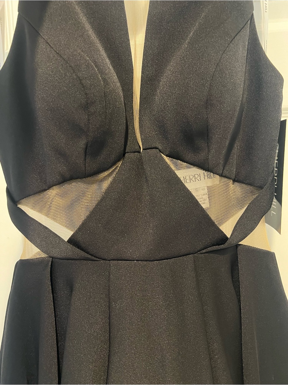 NWT Sherri Hill Black Cutout Dress